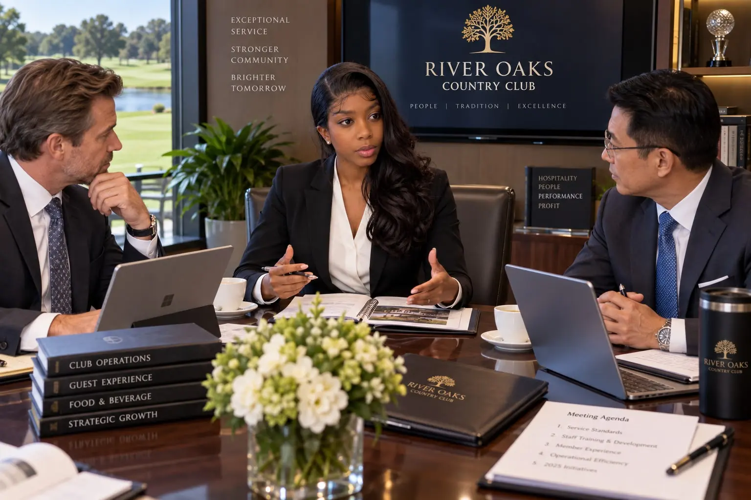 Nonceba Wimbley in a discovery conversation with hospitality leaders.